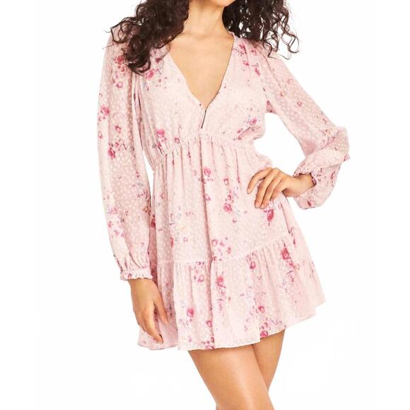 NEW LOVESHACKFANCY siriana dress in bubbly pink